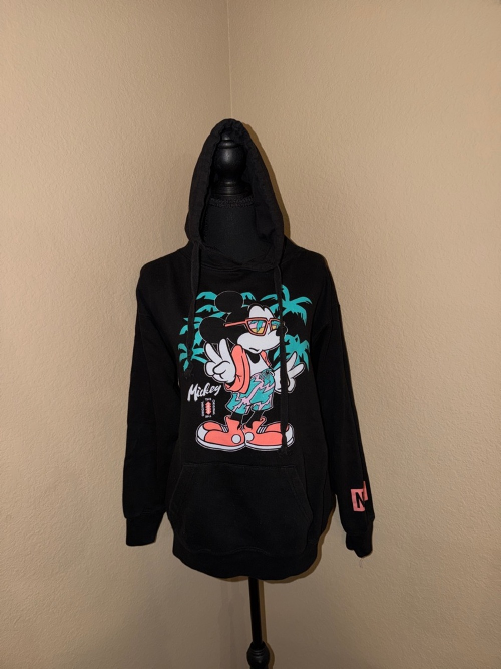 Black Neff X Mickey Mouse Graphic Hoodie